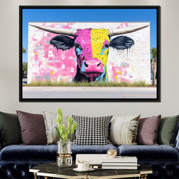 Street Art - Cute Horns - NicheCanvas