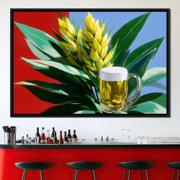 Golden Harvest Brew Symphony - NicheCanvas