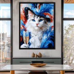 Feathers Feline Elegance - NicheCanvas