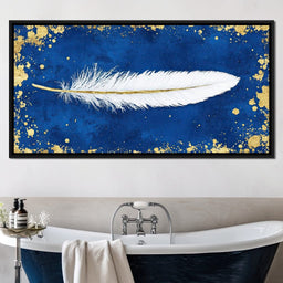 Feathered Dreams in Gold - NicheCanvas