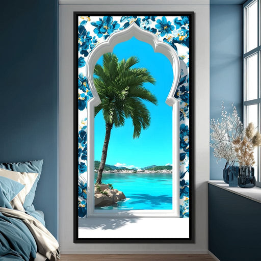 Tropical Window to Tranquility Canvas Print