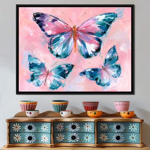 Three Winged Dancers Taking Flight Canvas Print