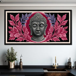 Tranquil Lotus Buddha Reverie - NicheCanvas