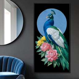 Majestic Peacock Blossoms - NicheCanvas