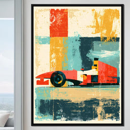 Grand Prix Abstract Motion - NicheCanvas