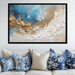 Golden Tide Celestial Drift - NicheCanvas