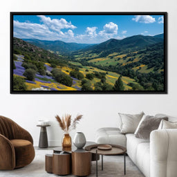 Wildflower Valley Vista Sky - NicheCanvas