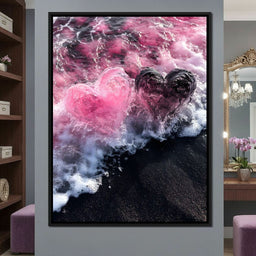 Rose Quartz Hearts Tide - NicheCanvas