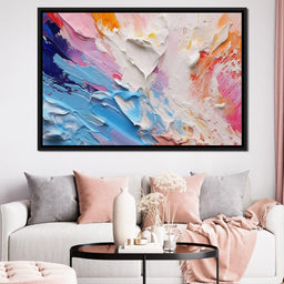 Radiant Impasto Color Surge - NicheCanvas