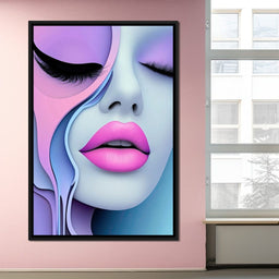 Lush Lips & Liquid Dreams - TooplesArt - NicheCanvas