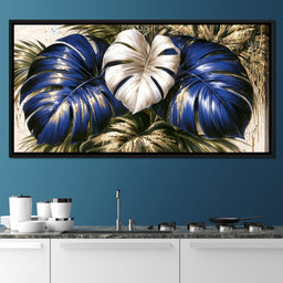 Gilded Foliage Under Midnight Light - NicheCanvas