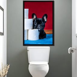 Playful Pup Paper Guardian - NicheCanvas