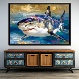 Gilded Great White Hunter - NicheCanvas