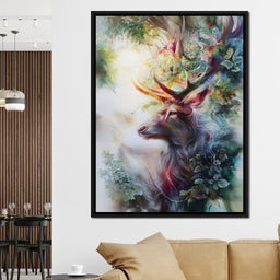 Majestic Forest Elk Guardian - NicheCanvas