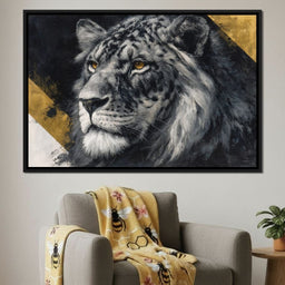 Golden Eyed Lion King - NicheCanvas