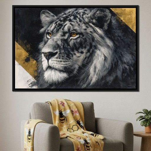 Golden Eyed Lion King Canvas Print