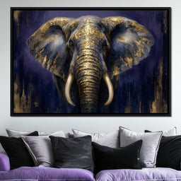 Regal Gold Elephant Majesty - NicheCanvas