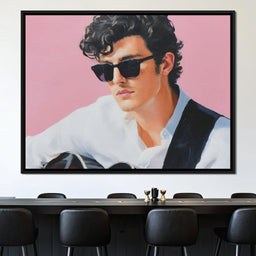 Retro Guitarist Cool Charisma - NicheCanvas