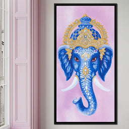 Royal Sapphire Ganesha Blessing - NicheCanvas