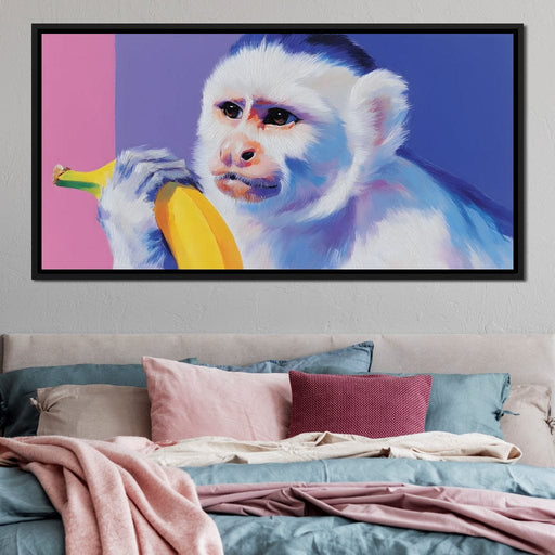 Monkey Dreams of Banana Canvas Print