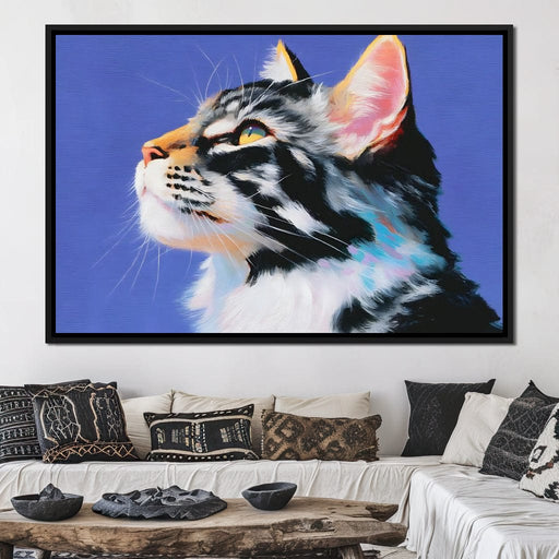 Majestic Feline Radiance Canvas Print