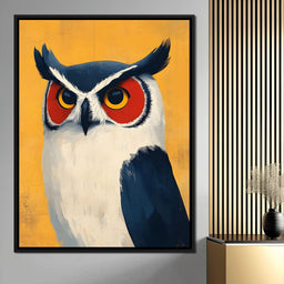 Nocturnal Owl Elegance Unfolds - NicheCanvas