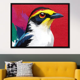 Multicolored Feathered Wonder - NicheCanvas