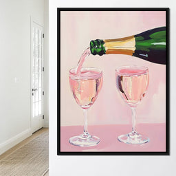 I Only Drink Champagne - NicheCanvas