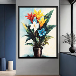 Tropical Bloom Flowers - NicheCanvas