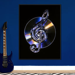 Chrome Rhythms On A Spinning Disc - NicheCanvas