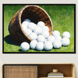 Basket of Golfing Dreams - NicheCanvas