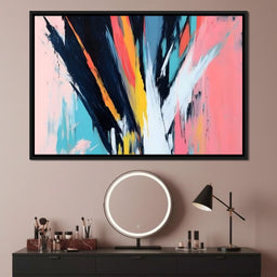 Abstract Dynamic Color Burst - NicheCanvas