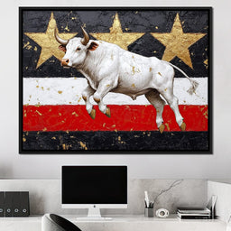Bull Odyssey Across Stars - NicheCanvas