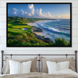 Coastal Green Landscape - NicheCanvas