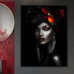 Midnight Elegance Portrait - NicheCanvas