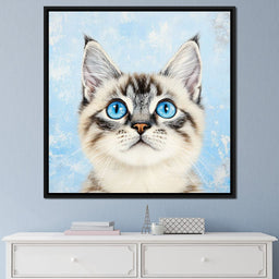 Kitty's Gaze of Curiosity - NicheCanvas