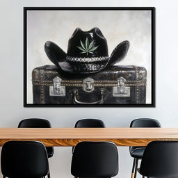Cowboy Spirit on Vintage Case - NicheCanvas