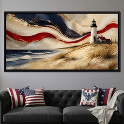 Coastal Beacon Of Freedom - NicheCanvas