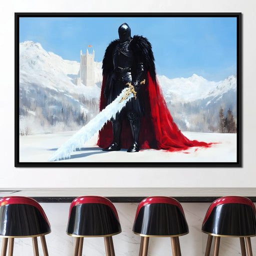 Guardian of Frostbound Realms Canvas Print