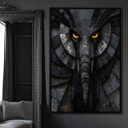 Obsidian Elephant Guardian - NicheCanvas