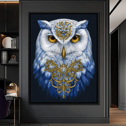 Gilded Owl Night Guardian - NicheCanvas