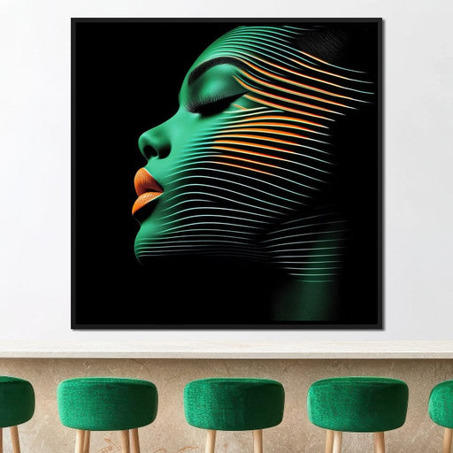 Chromaface - TooplesArt Canvas Print