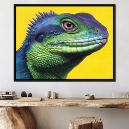 Lively Reptilian Portrait - NicheCanvas