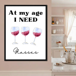 Aged To Perfection Wine Joke Poster - NicheCanvas