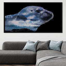 Coastal Seal Ocean Reverie - NicheCanvas