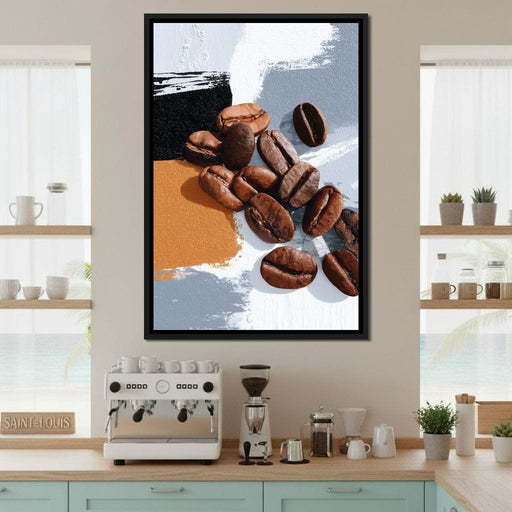 Coffee Beans Modern Vibe Canvas Print