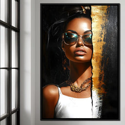 Golden Radiance Encounter - NicheCanvas