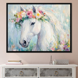 Majestic Equine Blossoms - NicheCanvas