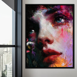 Vivid Portrait of Reflective Soul - NicheCanvas