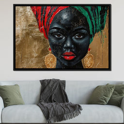 Nubian Grace in Gold Essence - Sakeem Gibbs - NicheCanvas